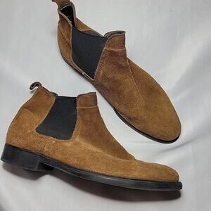 ZARA Men's Brown / Cognac Suede Chelsea Boots Size 11.5 US / 45 EU - Light Wear